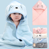 Cartoon Animal Baby Bath Towels - Warm Sleeping Swaddle Wrap